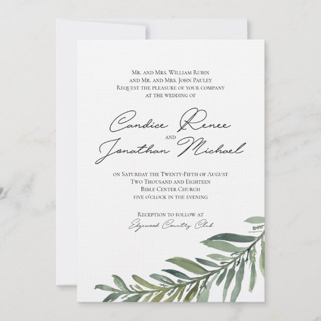 Convite Principal para Candice (Frente)