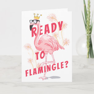 Convite Prontos Para Flamingle? Funny Flamingo Birthday