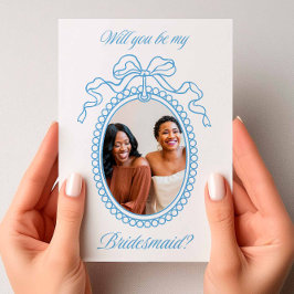 Convite Proposta de Bridesmaid do Arco de Frame com Vintag