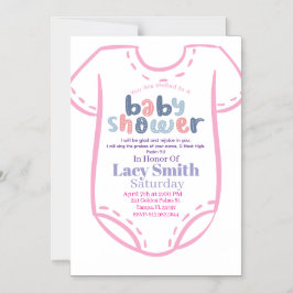 Convite Psalm 9:2 Girl Baby Shower Invitation