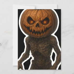 Convite Pumpkin Monster do Halloween