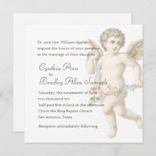 Convite Quadrado Cherub