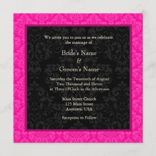 Convite quadrado do casamento do monograma do