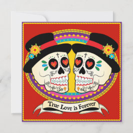 Convite Quadrado Dos Novios (2 Grupos)