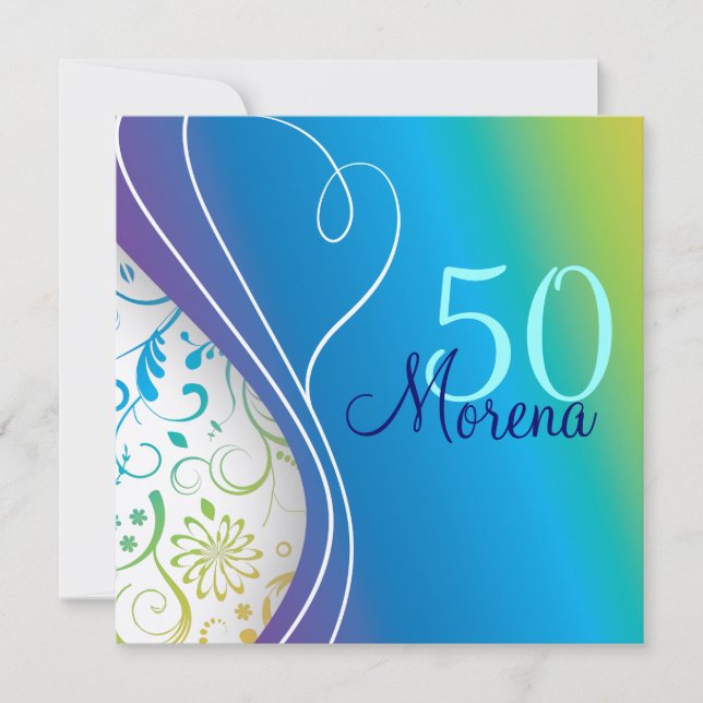 Convite Quadrado Elegante (Frente)