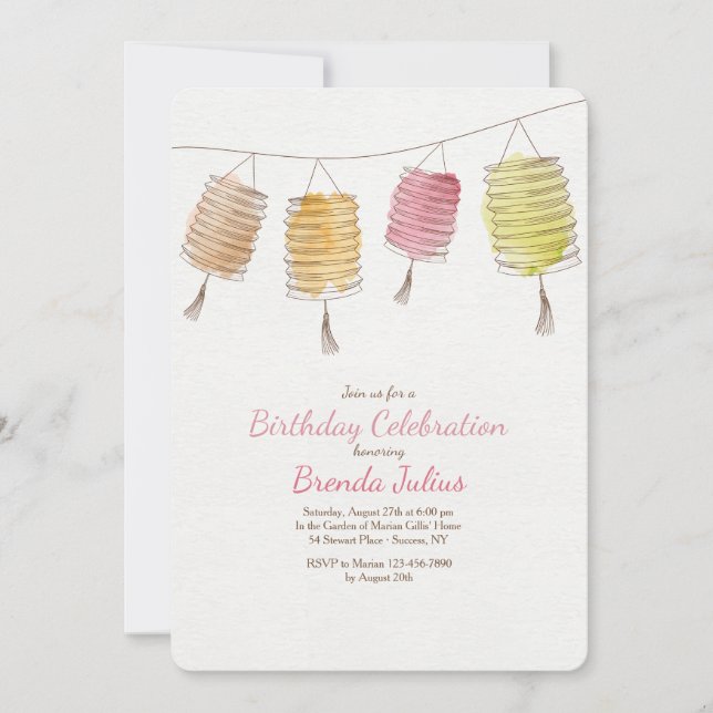 Convite Quatro Lanternas (Frente)