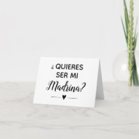 Quieres Ser Mi Madrina Proposta de Madrina