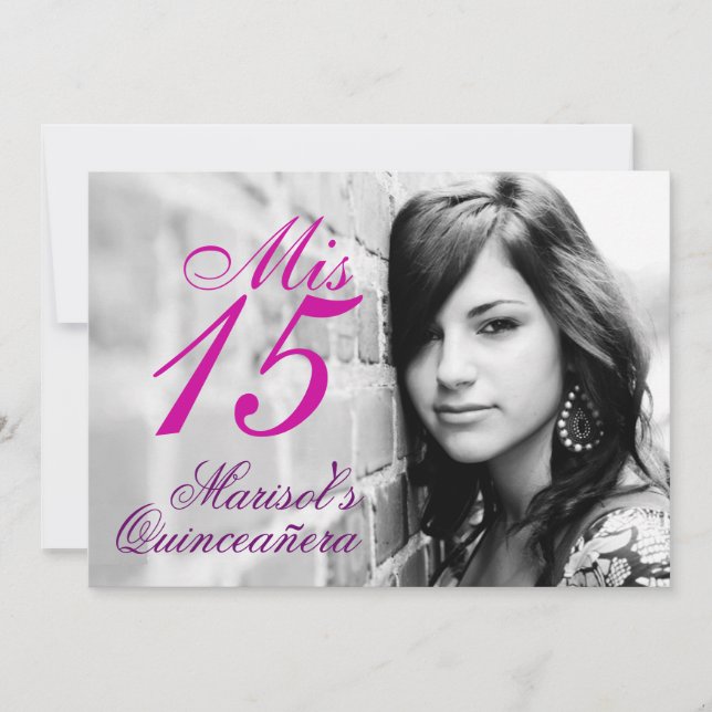 Convite Quinceañera (Frente)