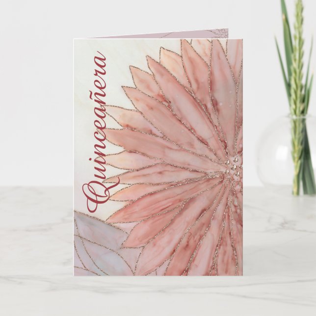 Convite Quinceanera Dobrou a Festa de aniversário de 15 de (Frente)