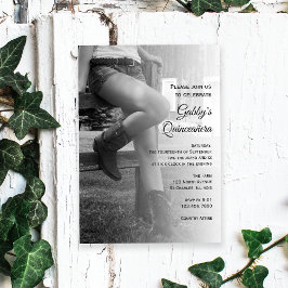 Convite Quinceañera para Fence Barn Party