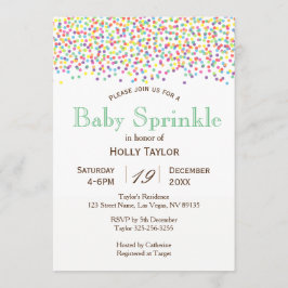 Convite Rainbow Baby Sprinkle