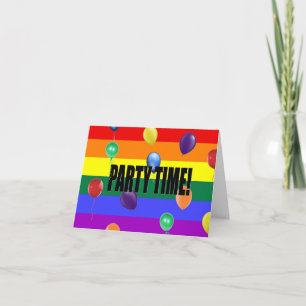 Convite Rainbow Pride Party Invitation
