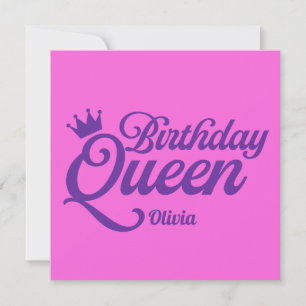 Convite Rainha de Aniversário