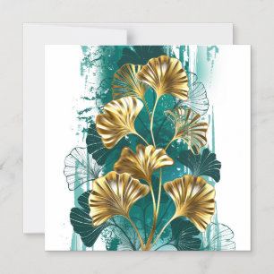 Convite Ramificação com Ouro deixa Ginko Biloba