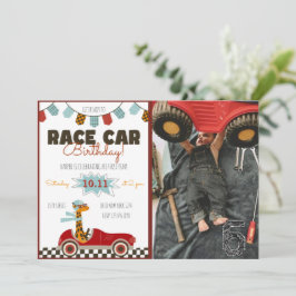 Convite Rápido De Aniversário Para Carros De Corri