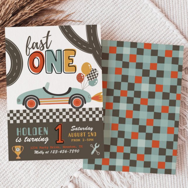 Convite Rápido de Um Aniversário | Convite para co (Criador carregado)