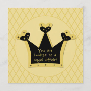 Convite real do aniversário do caso da tiara feit
