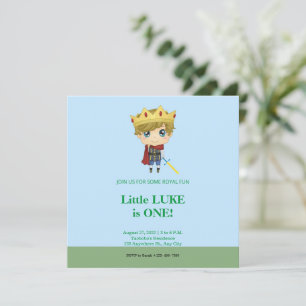 Convite Real Príncipe Birthday