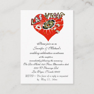 Convite recepção de casamento Las Vegas