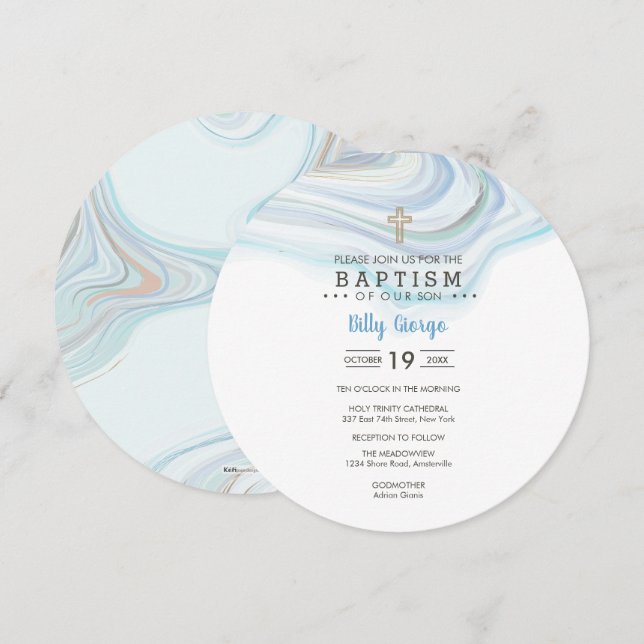 Convite Redondo Billy (Frente/Verso)