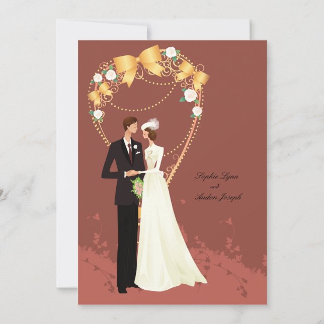 Convite régio do vintage (Frente)