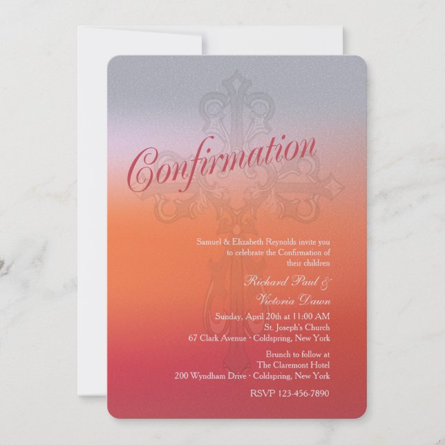 Convite Religioso da Cruz Santa (Frente)