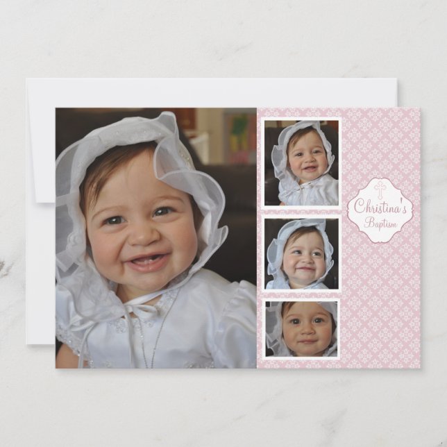 Convite religioso da foto do jogo de criança (Frente)