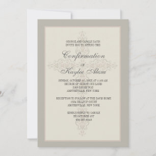 Convite religioso do Watermark transversal