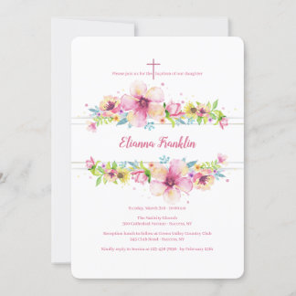 Convite Religioso Floral