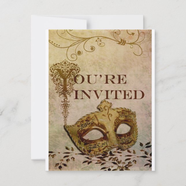 Convite Renascentista Sepia (Frente)