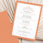 Convite Retro Casamento Real Orange Vintage<br><div class="desc">Apresentamos o nosso elegante e sofisticado Convite Retruso de Casamento Real Laranja - a forma perfeita de dar o tom ao seu dia especial! O convite apresenta uma bela combinação de designs retrorreflectores ricos de laranja e safra, criando uma peça verdadeiramente única e impressionante. Além disso, este convite é totalmente...</div>
