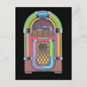 Convite retro da reunião da música do jukebox do