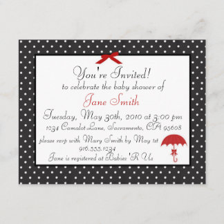 Convite retro do chá de fraldas do Pinup