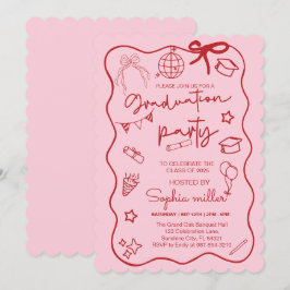 Convite Retro Festa de Graduação Turma de 2025,Cap