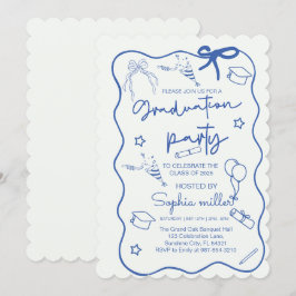 Convite Retro para Festa de Graduação Turma de 202