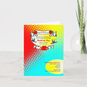 Convite Retro Rockabilly Wedding