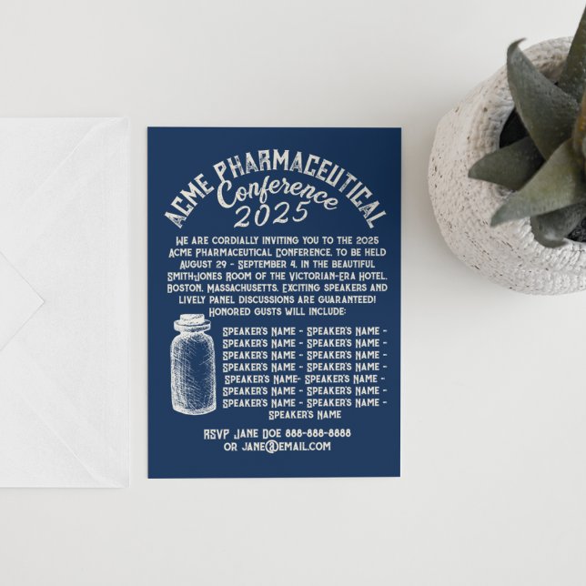 Convite Retroativo para Conferência Farmacêutica (Criador carregado)