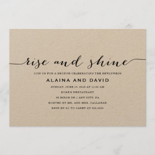 Convite Rise and Shine Brunch - Kraft