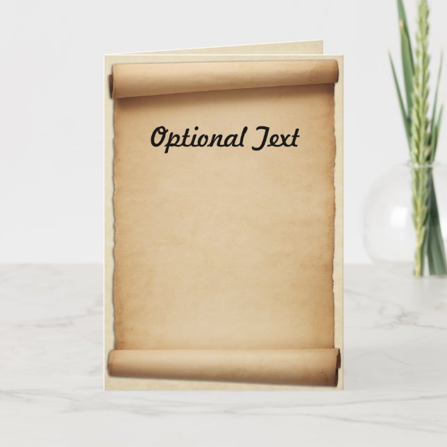 Convite Rolo da proclamação do pergaminho (Frente)