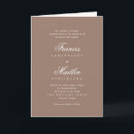 Convite Romantic Brown Elegant Wedding<br><div class="desc">This design is part of a romantic and elegant wedding invitation suite.</div>