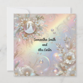 Convite Romântico para Casamento de Casais