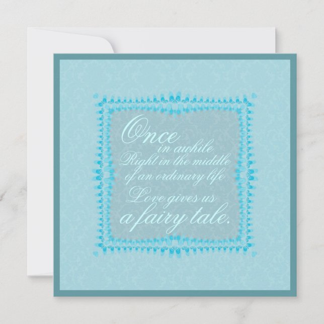 Convite Romântico para Casamento de Simplicidade (Frente)