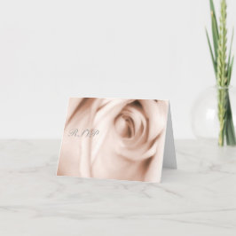 Convite rosa avermelhada, placa RSVP