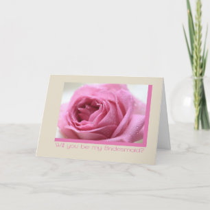 Convite rosa bege noiva auxiliar