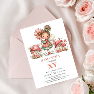 Convite Rosa Bege para o 5º Aniversário da Dreamla