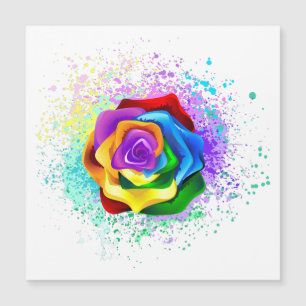 Convite Rosa de arco-íris colorido