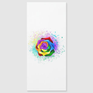 Convite Rosa de arco-íris colorido