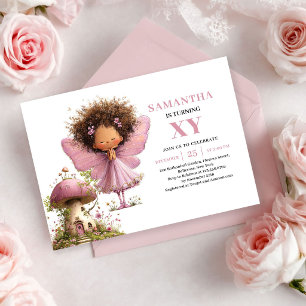 Convite Rosa Desbotado para o 2º Aniversário da Me