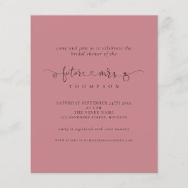 Convite Rosa Velado para Chá de Panela da Futura N