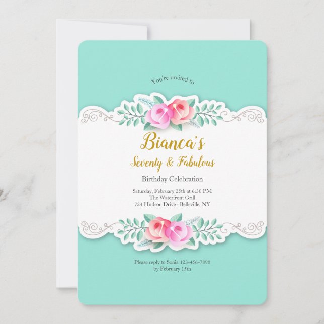 Convite Rosas Artísticas (Frente)